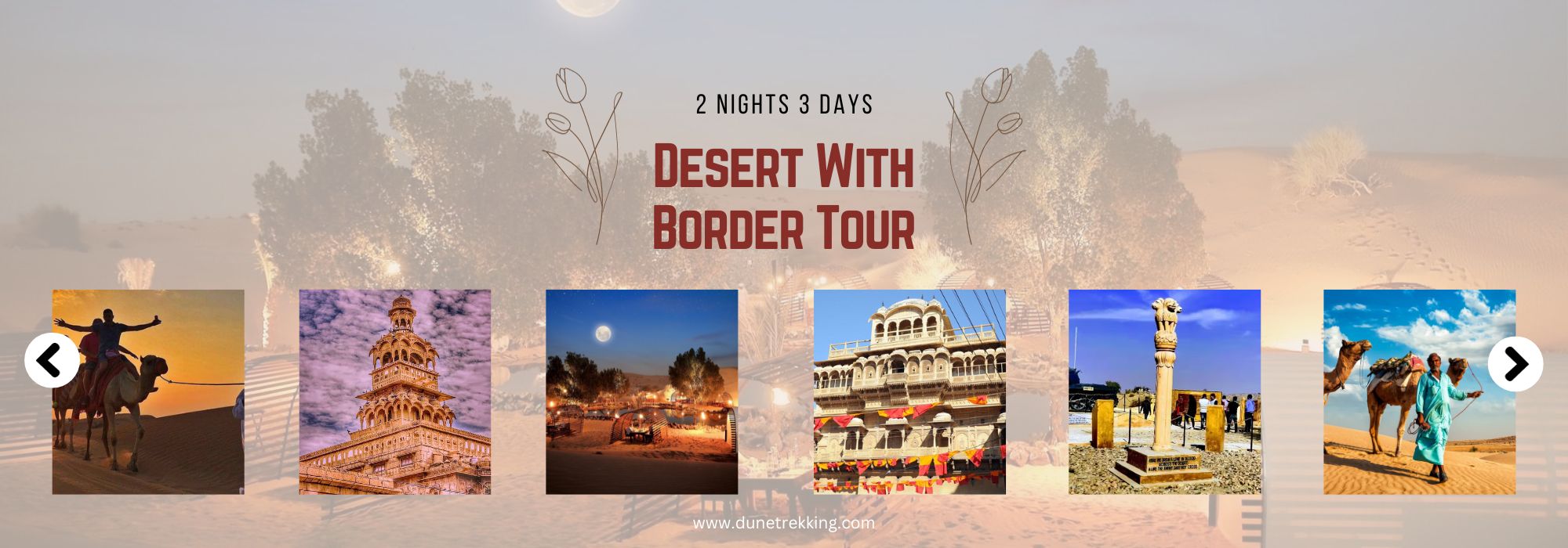 2 Nights 3 Days Desert With Border Tour- dunetrekking